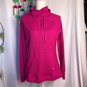 Under Armour Pink thermal cowl neck sweater